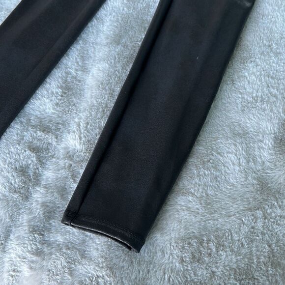 SPANX  Black Leather Leggings (Women’s Size Small) - Picture 3 of 7